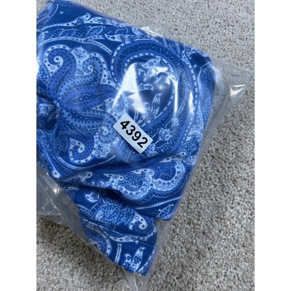 Polo Ralph Lauren Mens XXL Blue Paisley Short Sleeve Button Down Classic Shirt